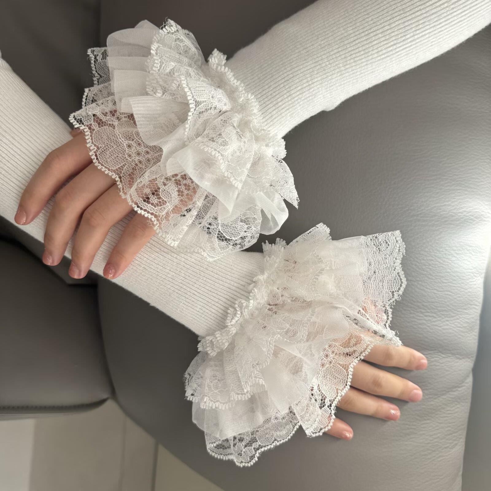 Embroidery Motif - * Lolita Hand Sleeve Knitted Patchwork