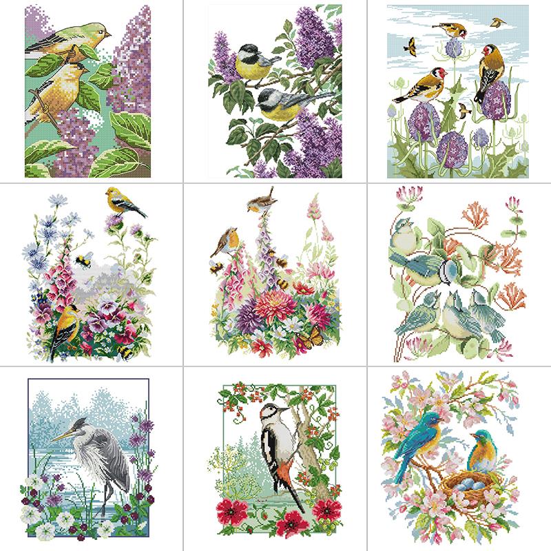 Birds and Flowers Series Joy S – обзор и цена Embroidery Job