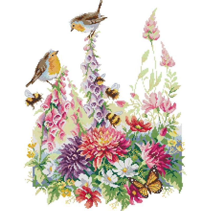 Birds and Flowers Series Joy S – обзор и цена Embroidery Job