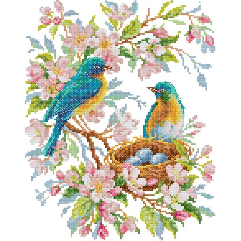 Birds and Flowers Series Joy S – обзор и цена Embroidery Job