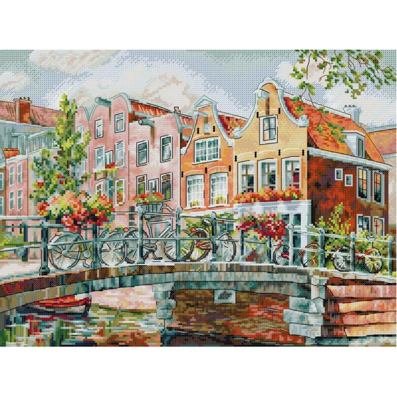 Amsterdam Canals Scenic Patter – обзор и цена Embroidery Artist