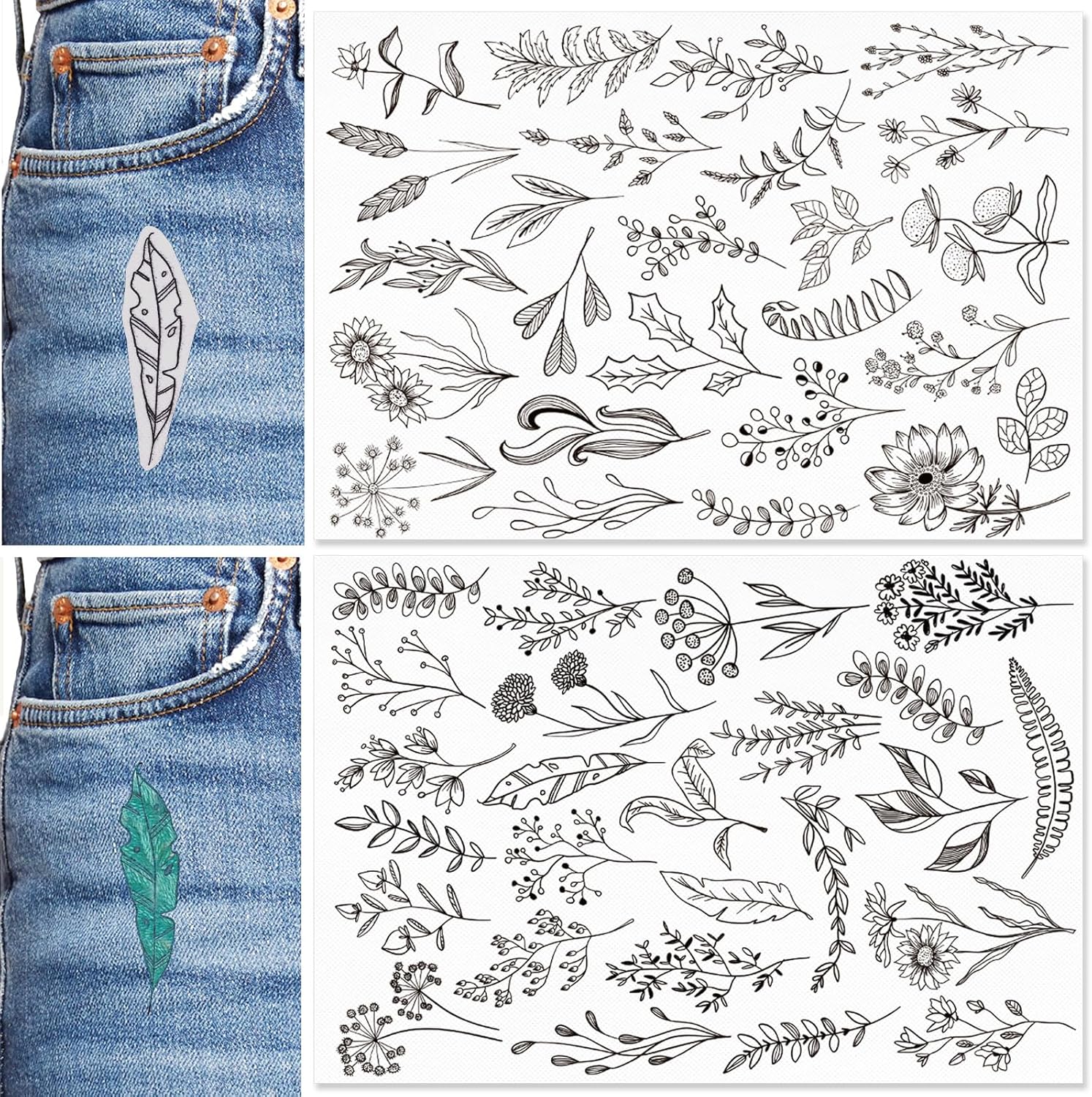 50Pcs Water Soluble Embroidery – обзор и цена Embroidery Flower Pattern