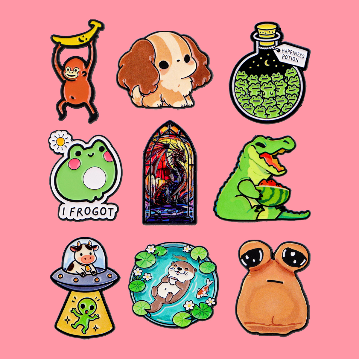 Animals Frogs Dog Monkey Ename – обзор и цена Embroidery Garment
