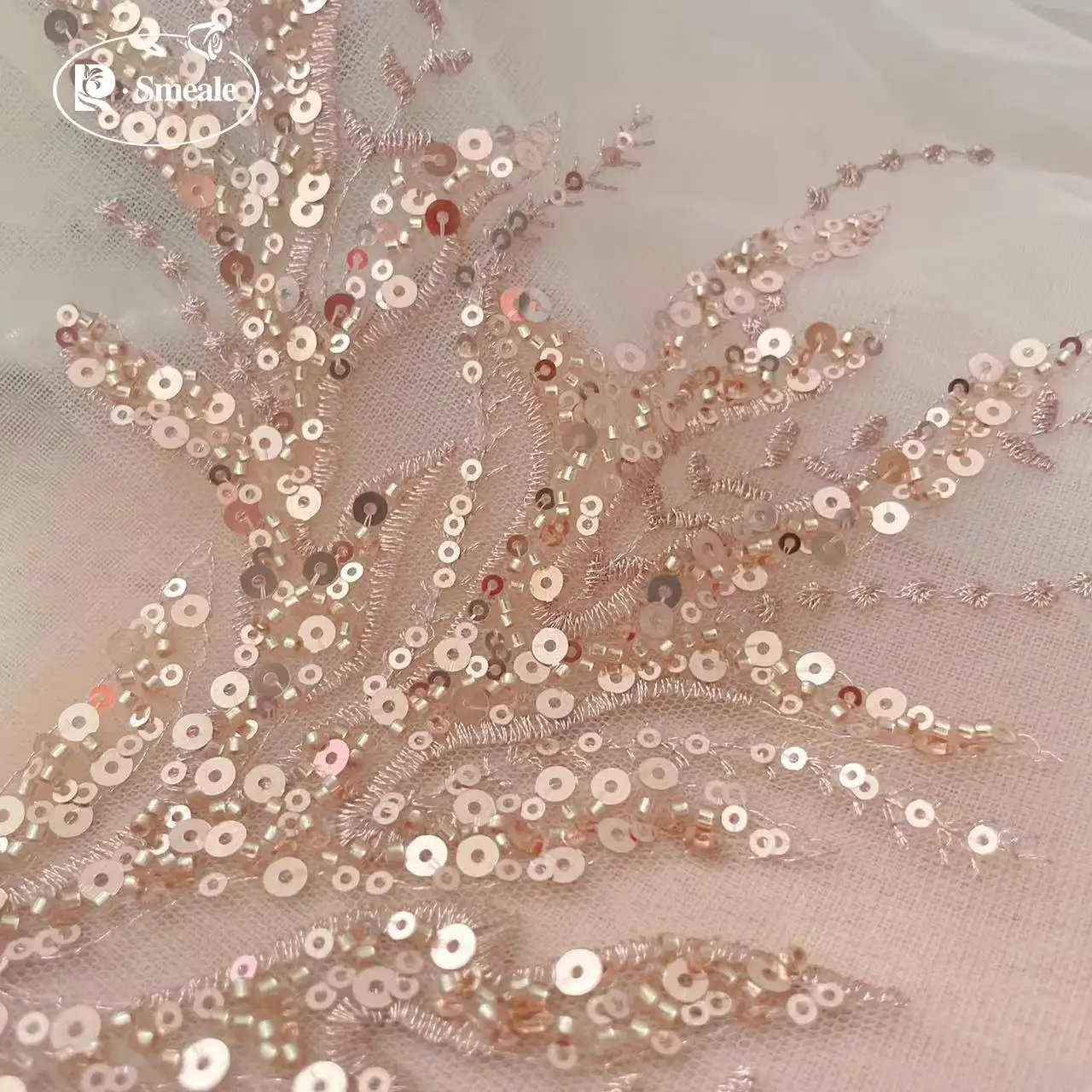 5Pair-2Pair.Rose Gold Sequin T – обзор и цена Embroidery Flower Pattern