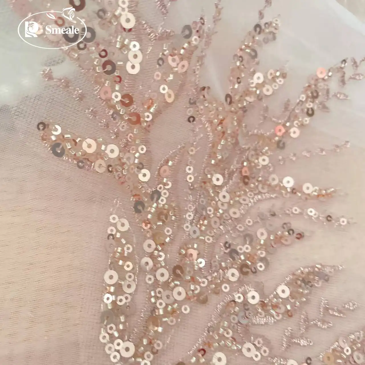 5Pair-2Pair.Rose Gold Sequin T – обзор и цена Embroidery Flower Pattern