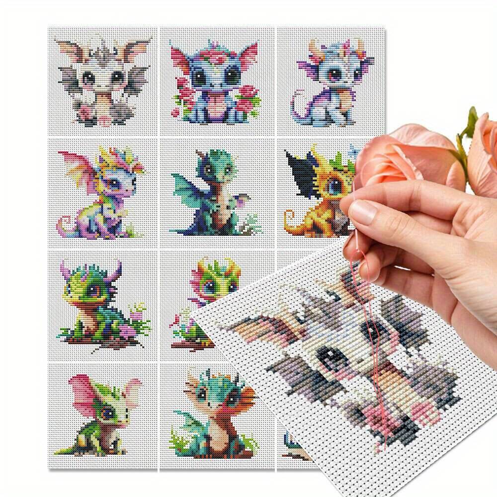 12Pcs Dragon Cross Stitch 11CT – обзор и цена Embroidery Job