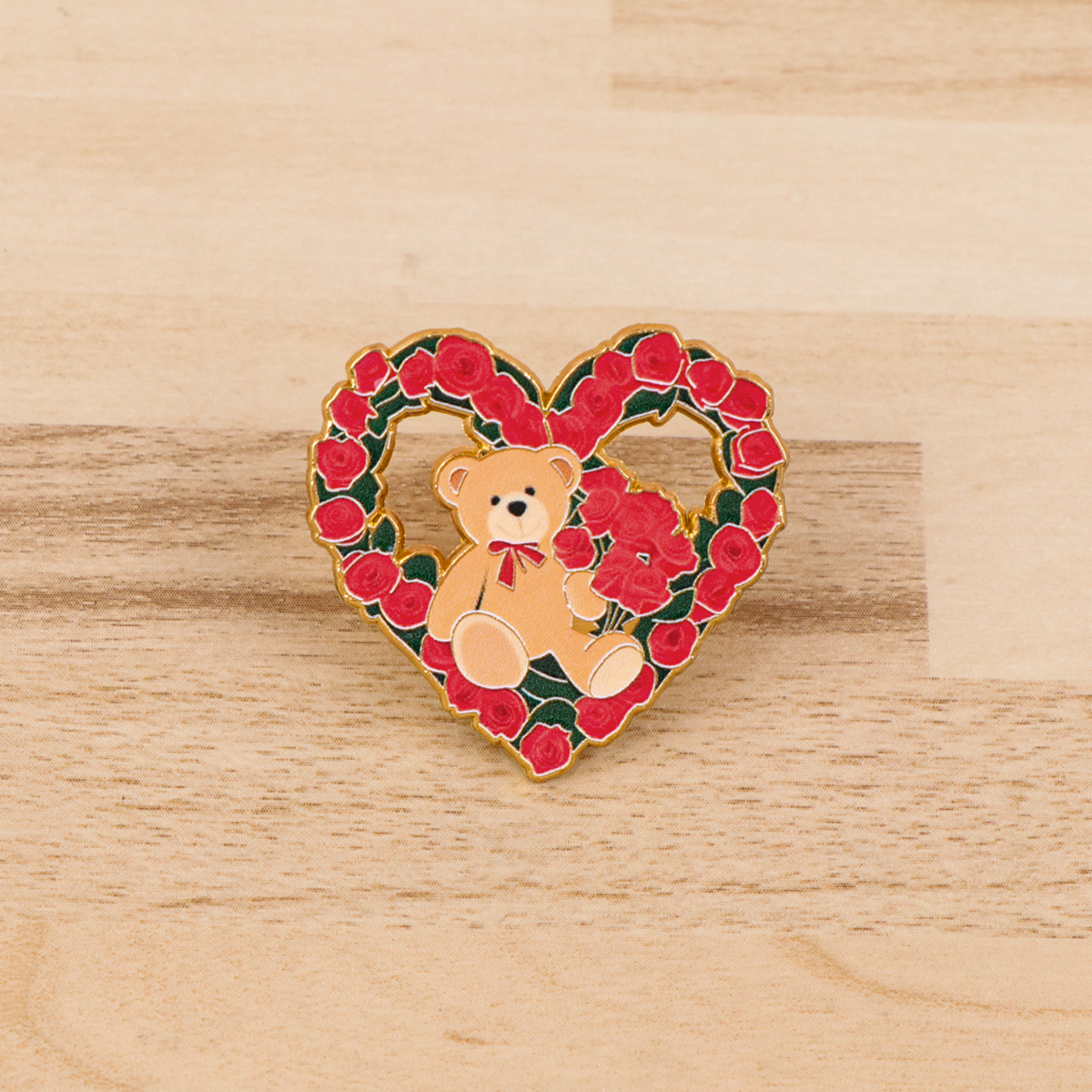 Fox Rose Bear Enamel Pins Anim – обзор и цена Embroidery Garment
