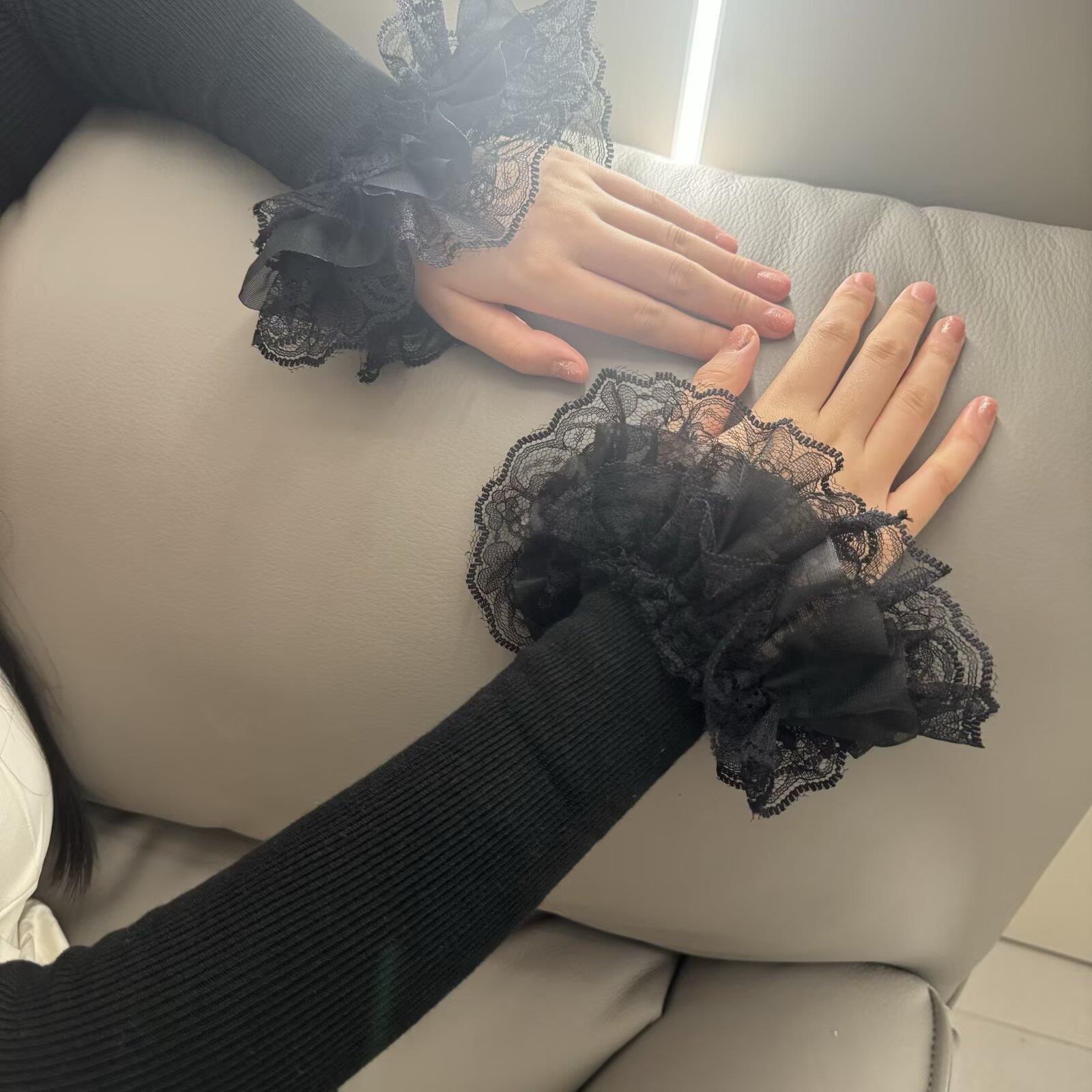 * Lolita Hand Sleeve Knitted P – обзор и цена Embroidery Motif