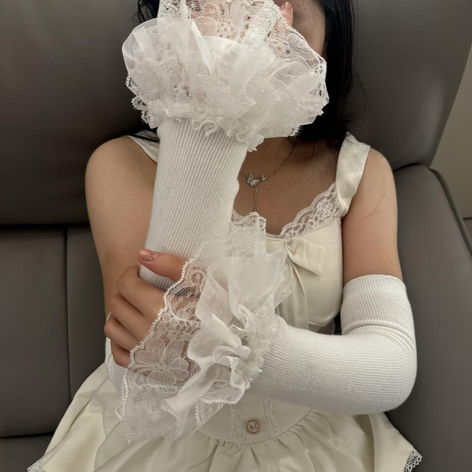 * Lolita Hand Sleeve Knitted P – обзор и цена Embroidery Motif