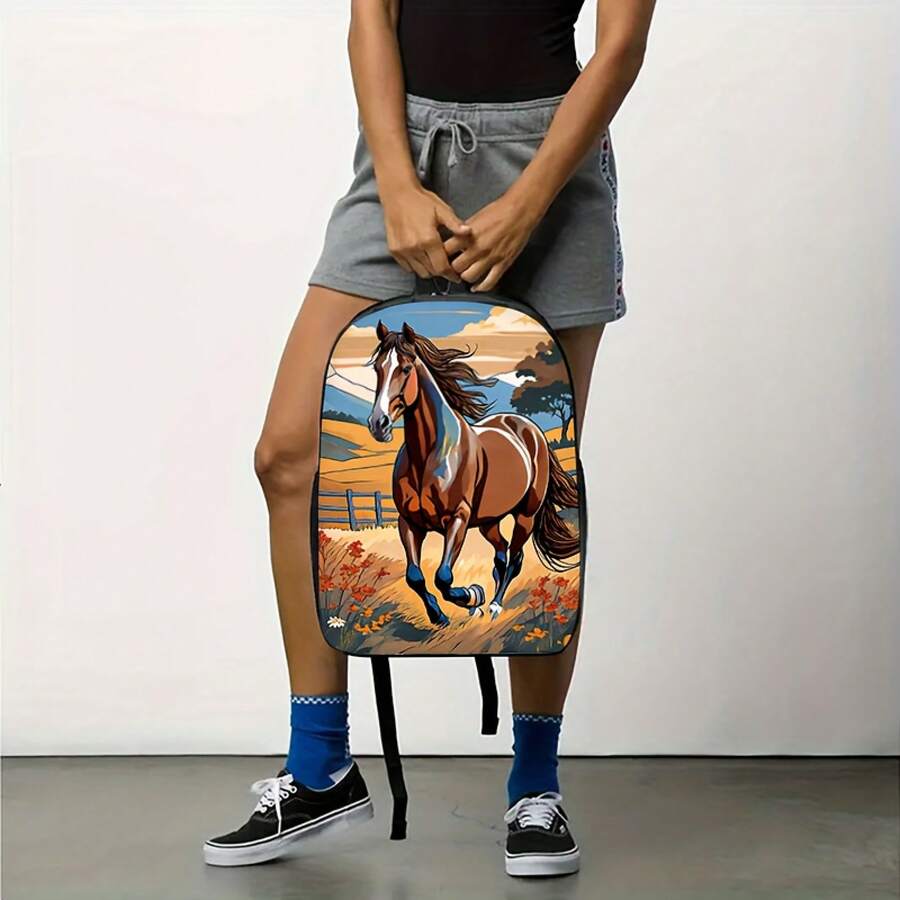 Horse Running Landscape Print  – обзор и цена Embroidery Horse