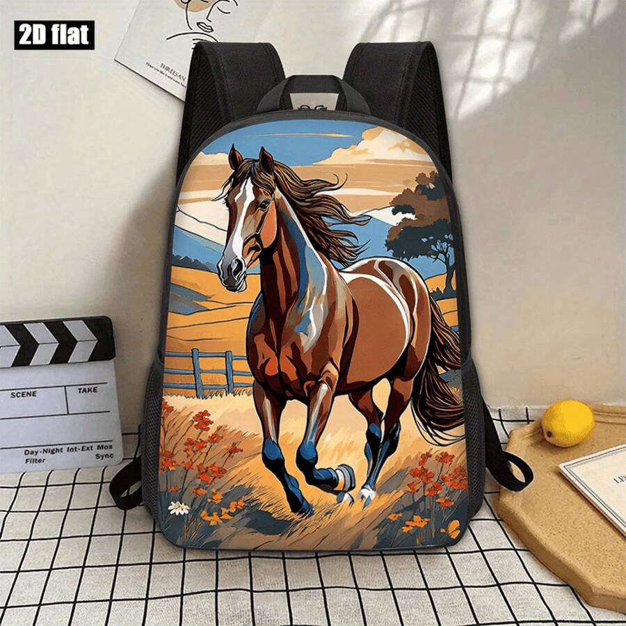 Horse Running Landscape Print  – обзор и цена Embroidery Horse