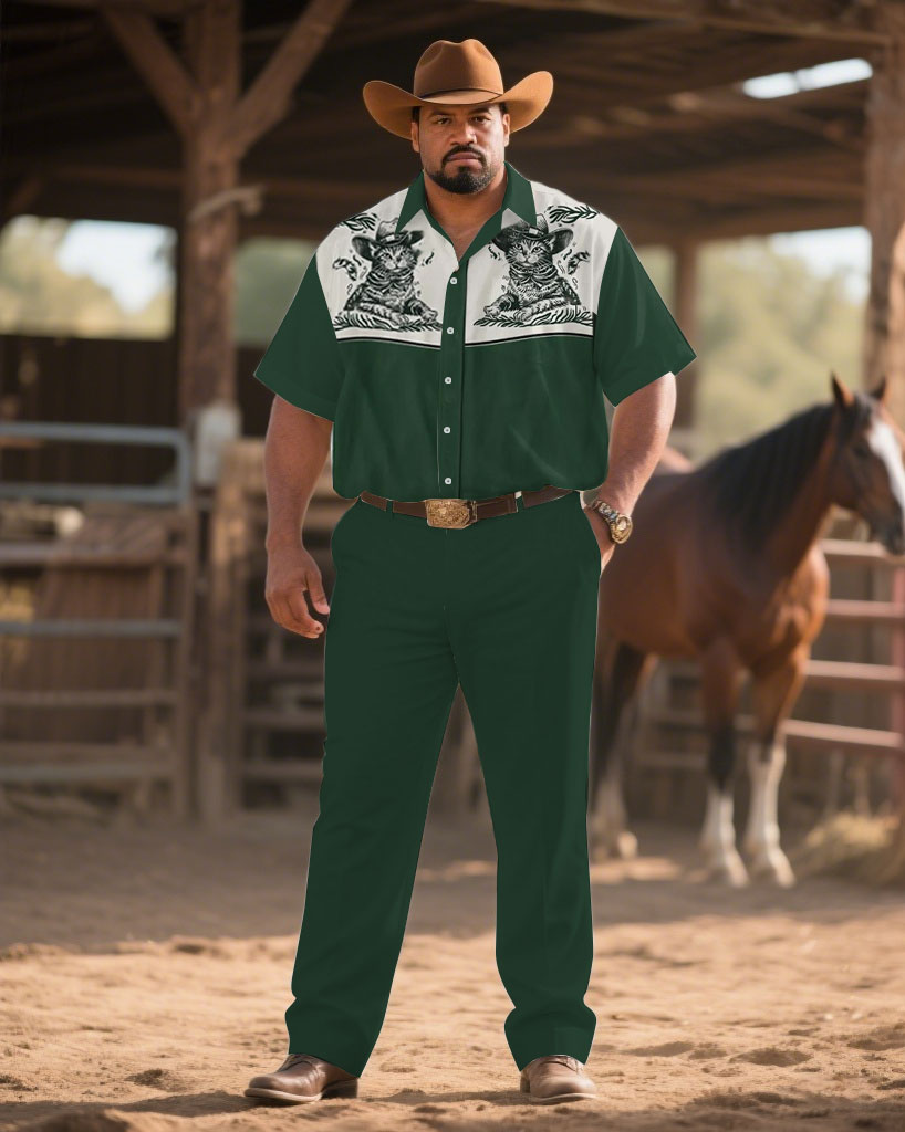 S-9XL Men's Western Cowboy Emb – обзор и цена Embroidery Shirt