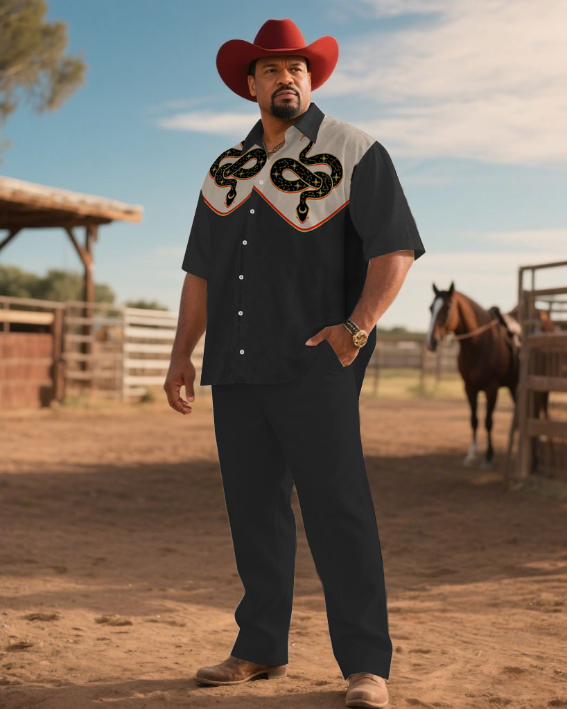 S-9XL Men's Western Cowboy Emb – обзор и цена Embroidery Shirt