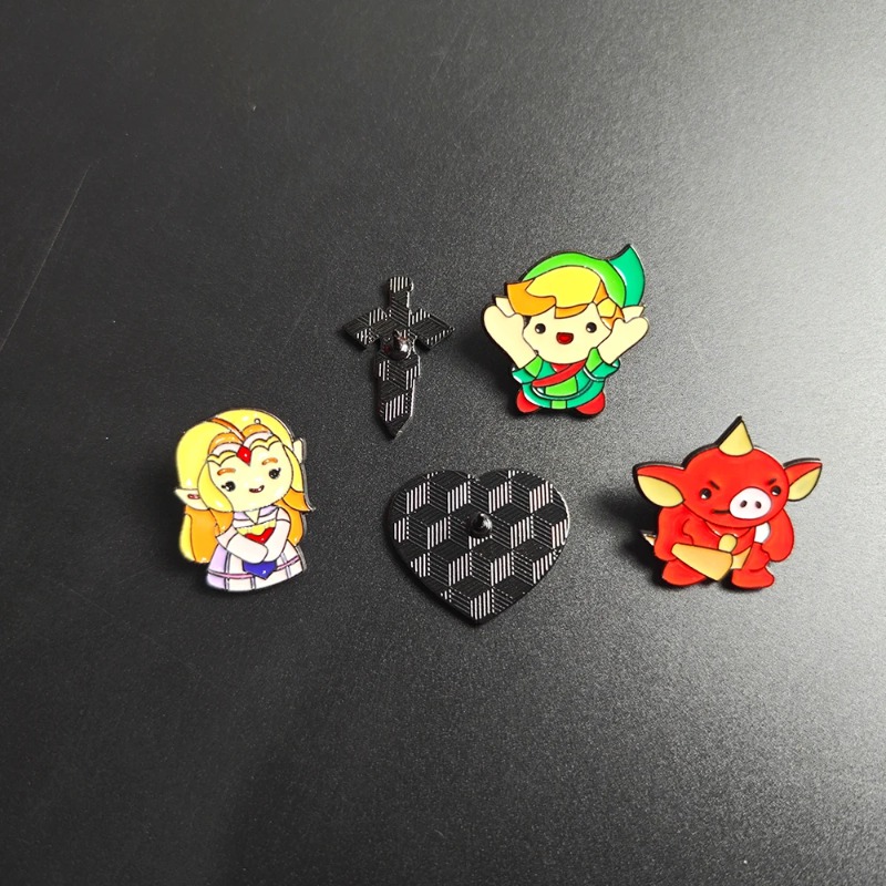 New 5pcs Cute Anime Figures En – обзор и цена Embroidery Garment