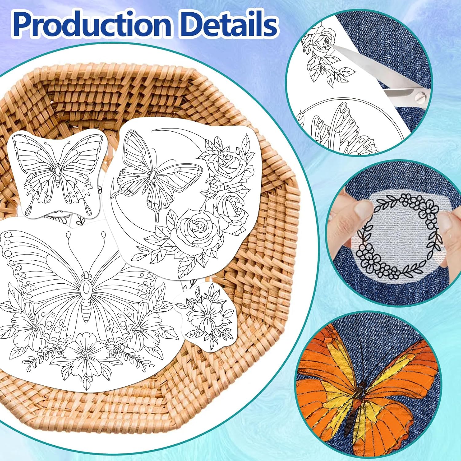 Stick and Stitch Water Soluble – обзор и цена Embroidery Flower Pattern