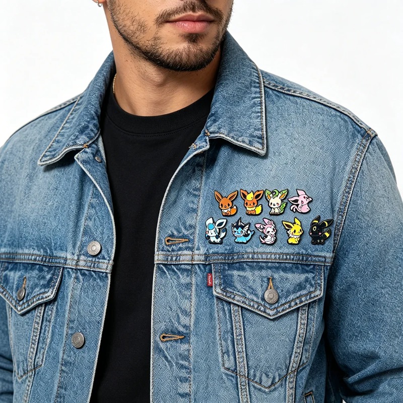 Hot 9 Pcs Anime Elf Brooch Set – обзор и цена Embroidery Garment