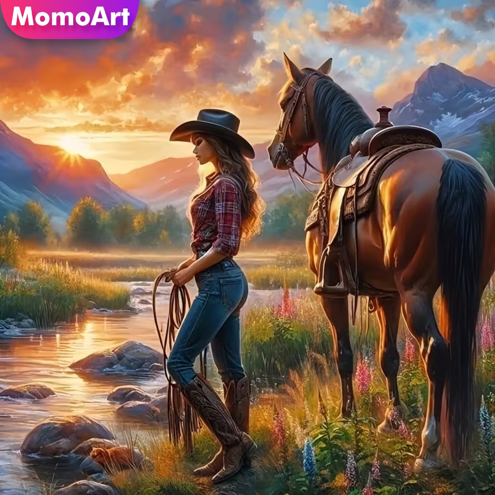 Momoart Diamond Embroidery Wom – обзор и цена Embroidery Horse