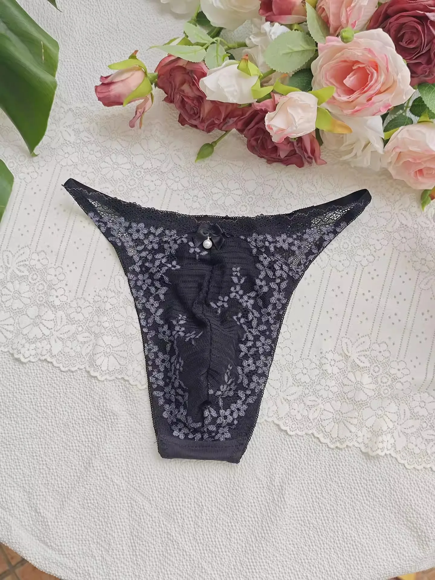 Black Lace Man's T-brief Embro – обзор и цена Embroidery Gift