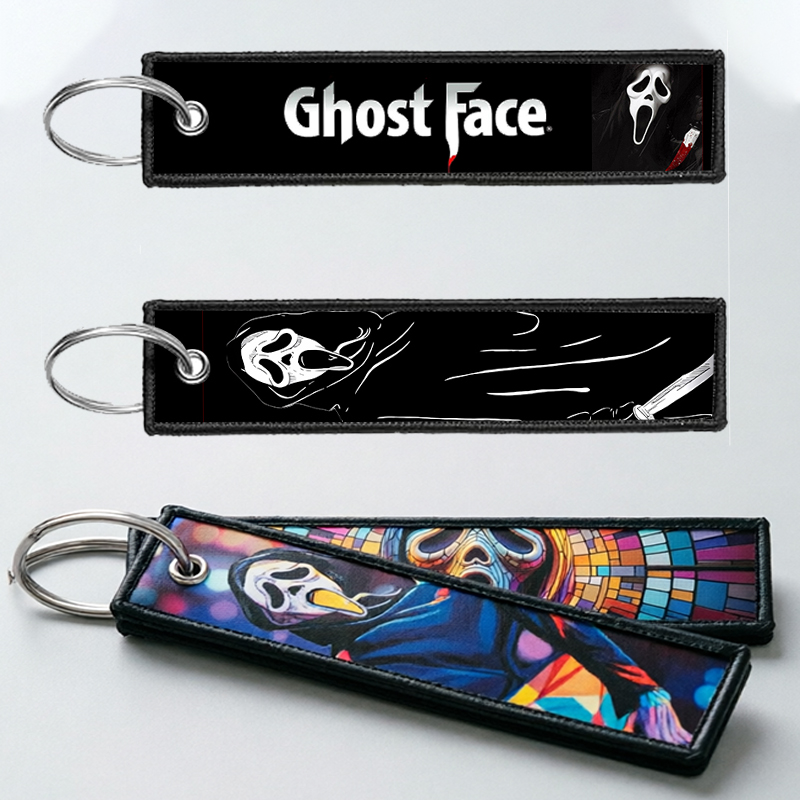 GHOST FACE Key Chain for Men W – обзор и цена Embroidery Gift