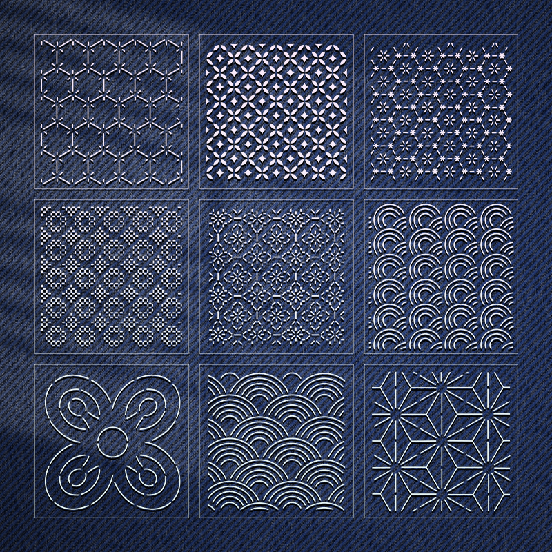 YOMDID 9pcs Sashiko Embroidery – обзор и цена Embroidery Motif