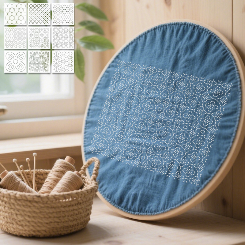 YOMDID 9pcs Sashiko Embroidery – обзор и цена Embroidery Motif