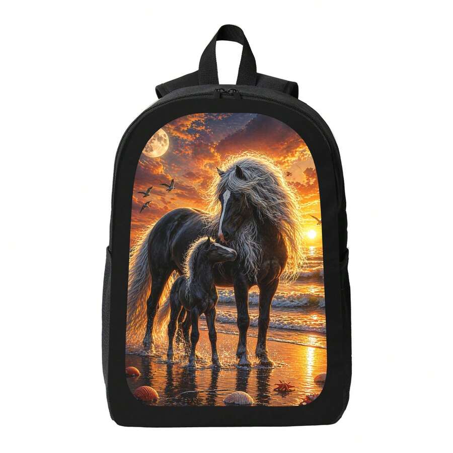 Dreamy Horse Sunset Print Back – обзор и цена Embroidery Horse