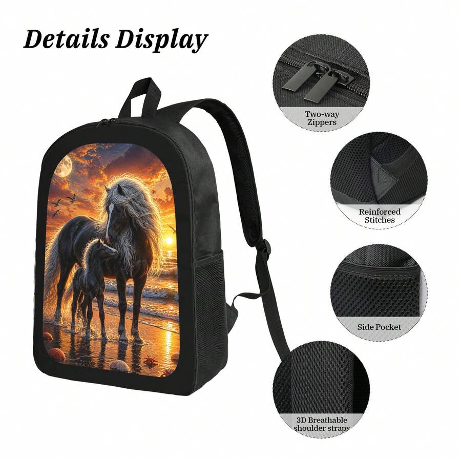 Dreamy Horse Sunset Print Back – обзор и цена Embroidery Horse