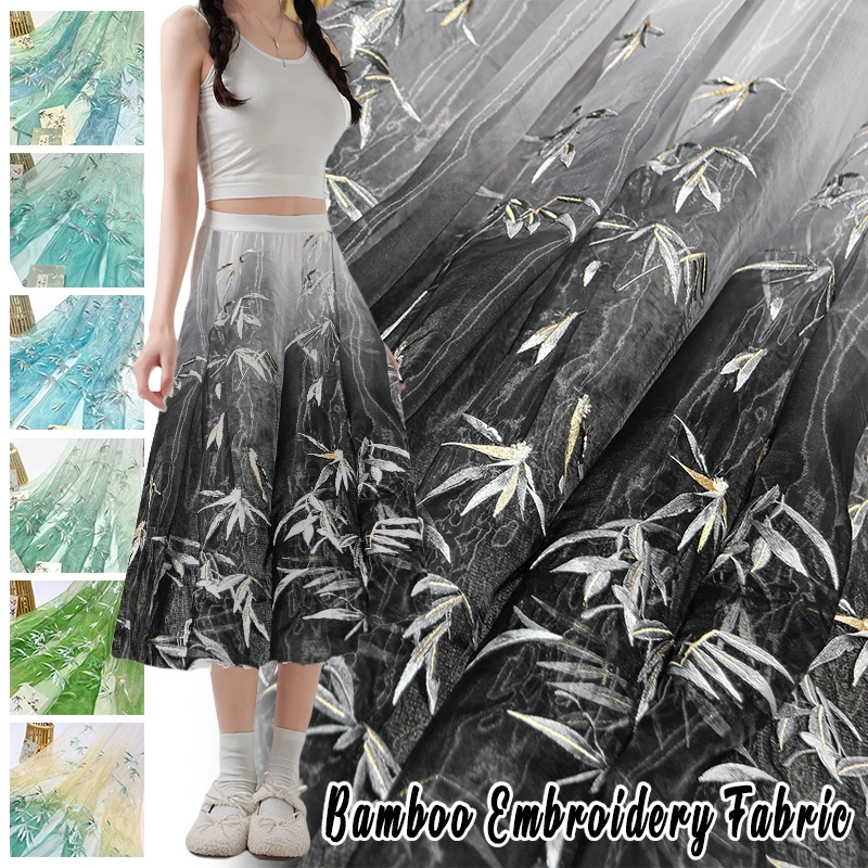 Bamboo Embroidered Organza Fab – обзор и цена Embroidery Horse