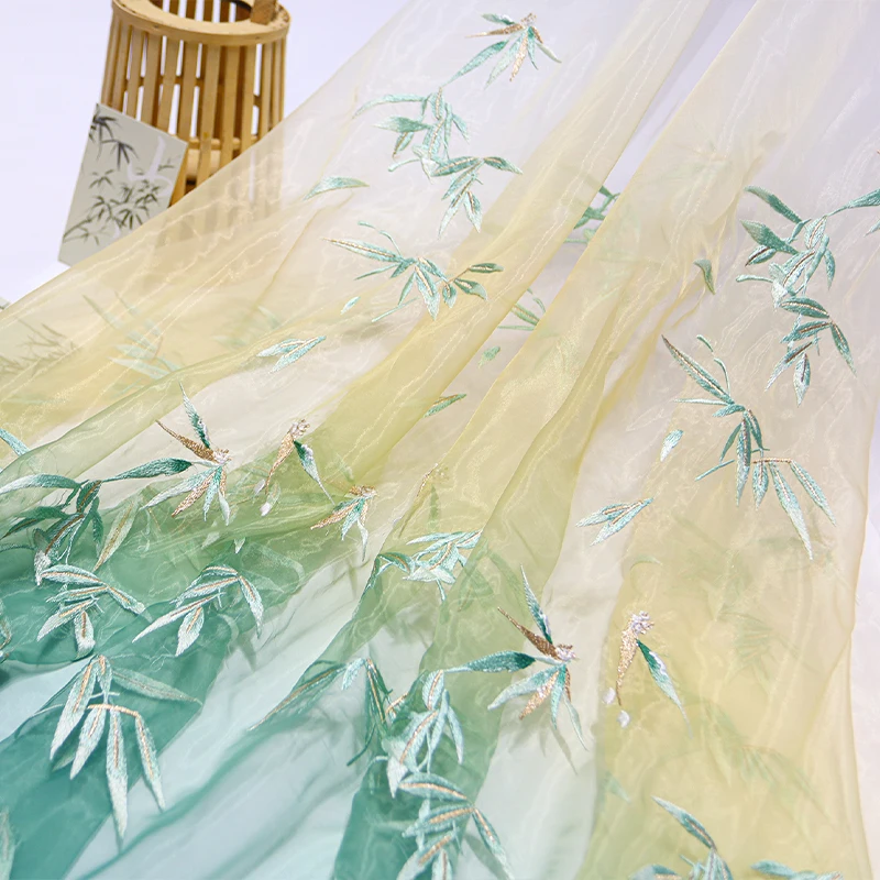 Bamboo Embroidered Organza Fab – обзор и цена Embroidery Horse