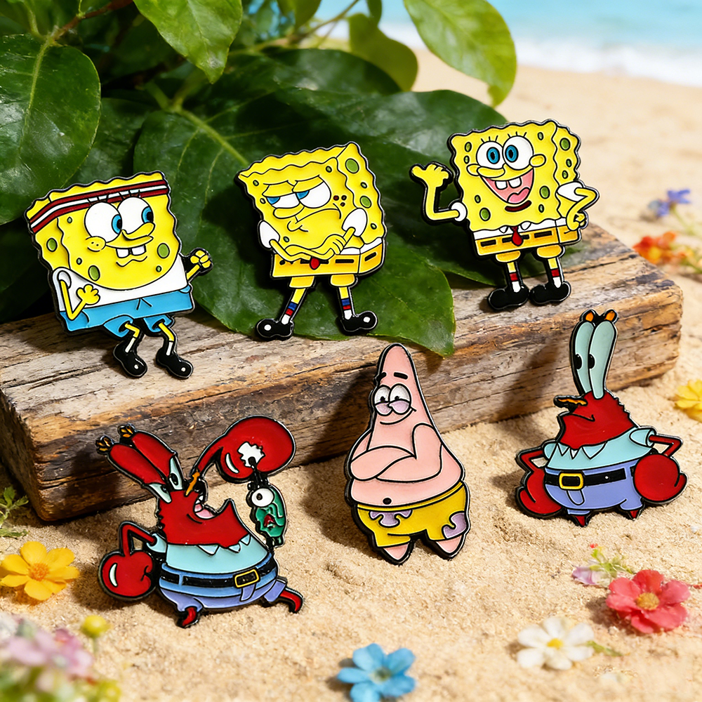 6 Pcs SpongeBob SquarePants An – обзор и цена Embroidery Garment