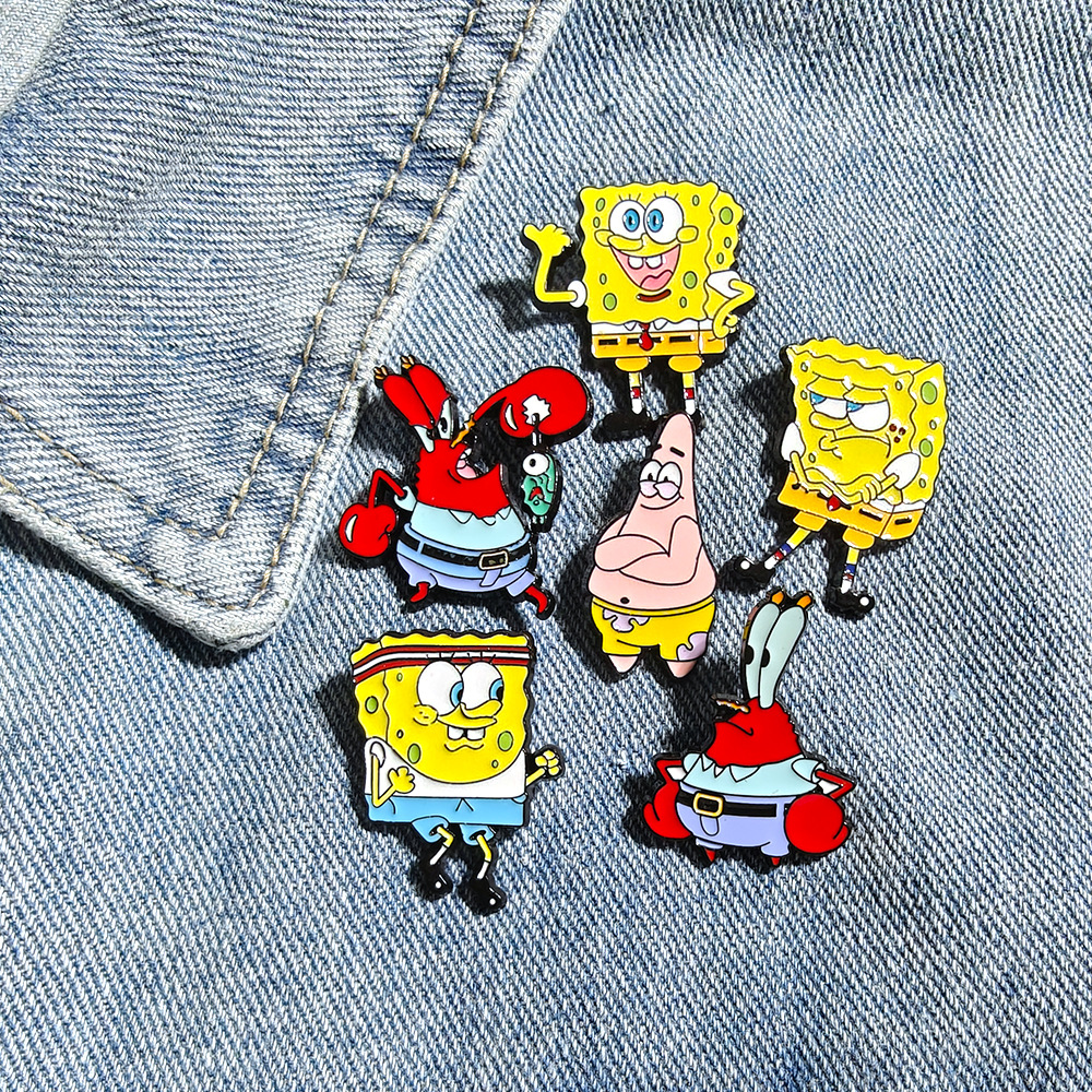 6 Pcs SpongeBob SquarePants An – обзор и цена Embroidery Garment