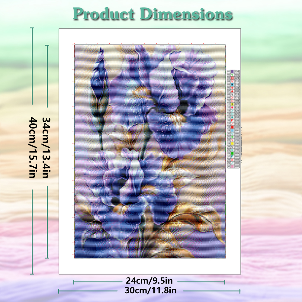 Flower 11CT Cross Stitch Kits  – обзор и цена Embroidery Job