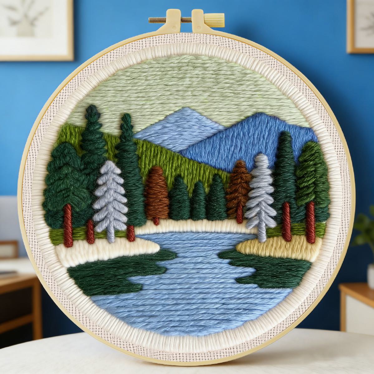 20X20CM/7.87inch Scenery Punch – обзор и цена Embroidery Artist