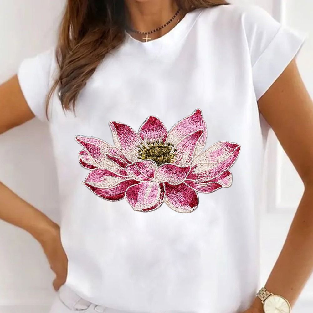 Soft Lotus Flower Patch Embroi – обзор и цена Embroidery Flower Pattern