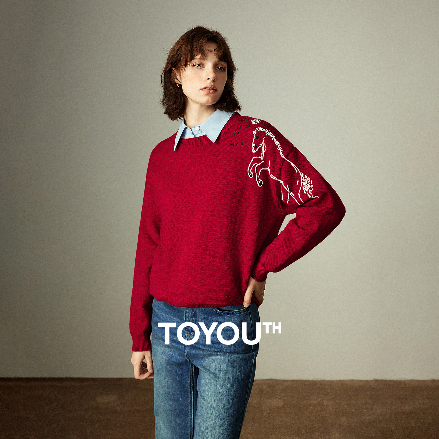 TOYOUTH Women's Arctic Fleece  – обзор и цена Embroidery Horse