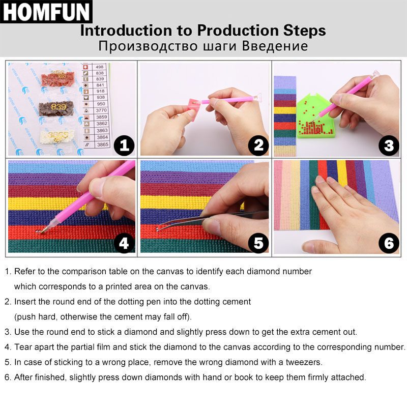 HOMFUN Full Square/Round Drill – обзор и цена Embroidery Horse