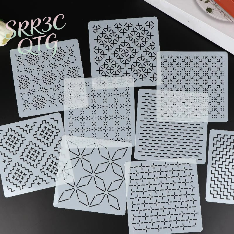 9/32Pcs Sashiko Embroidery Tem – обзор и цена Embroidery Motif