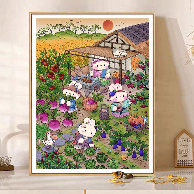 Autumn Garden Rabbits Needlewo – обзор и цена Embroidery Job