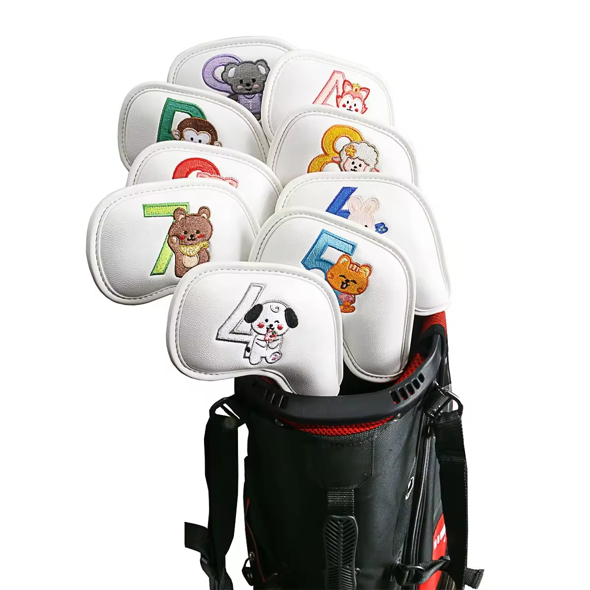 9Pcs Cute Cartoon Animal Golf  – обзор и цена Embroidery Gift