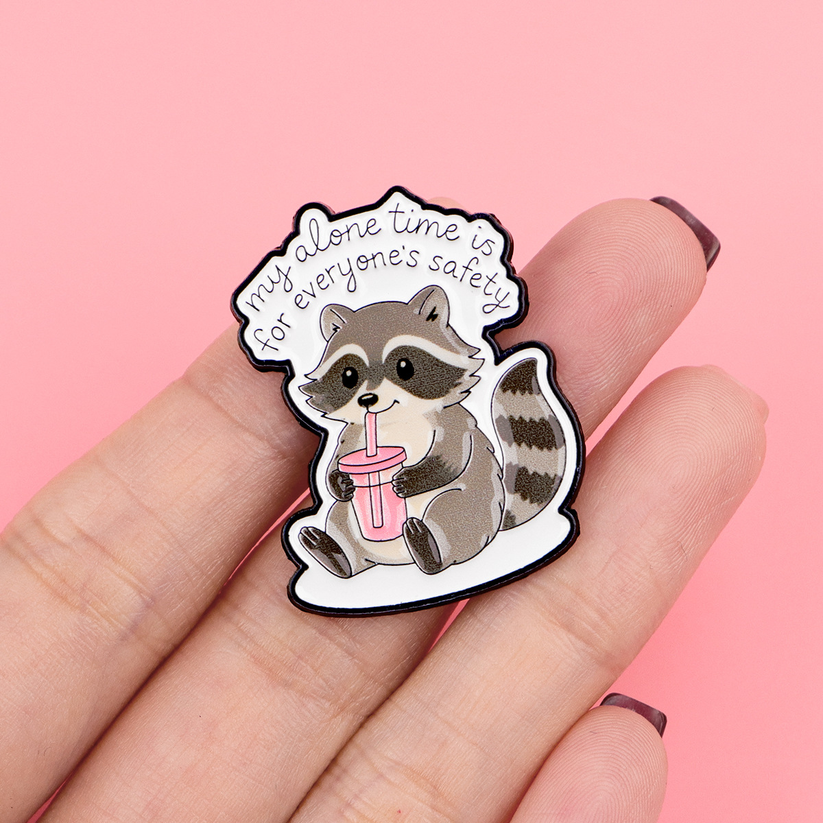 Cute Raccoon Brooch Pin Badge  – обзор и цена Embroidery Garment