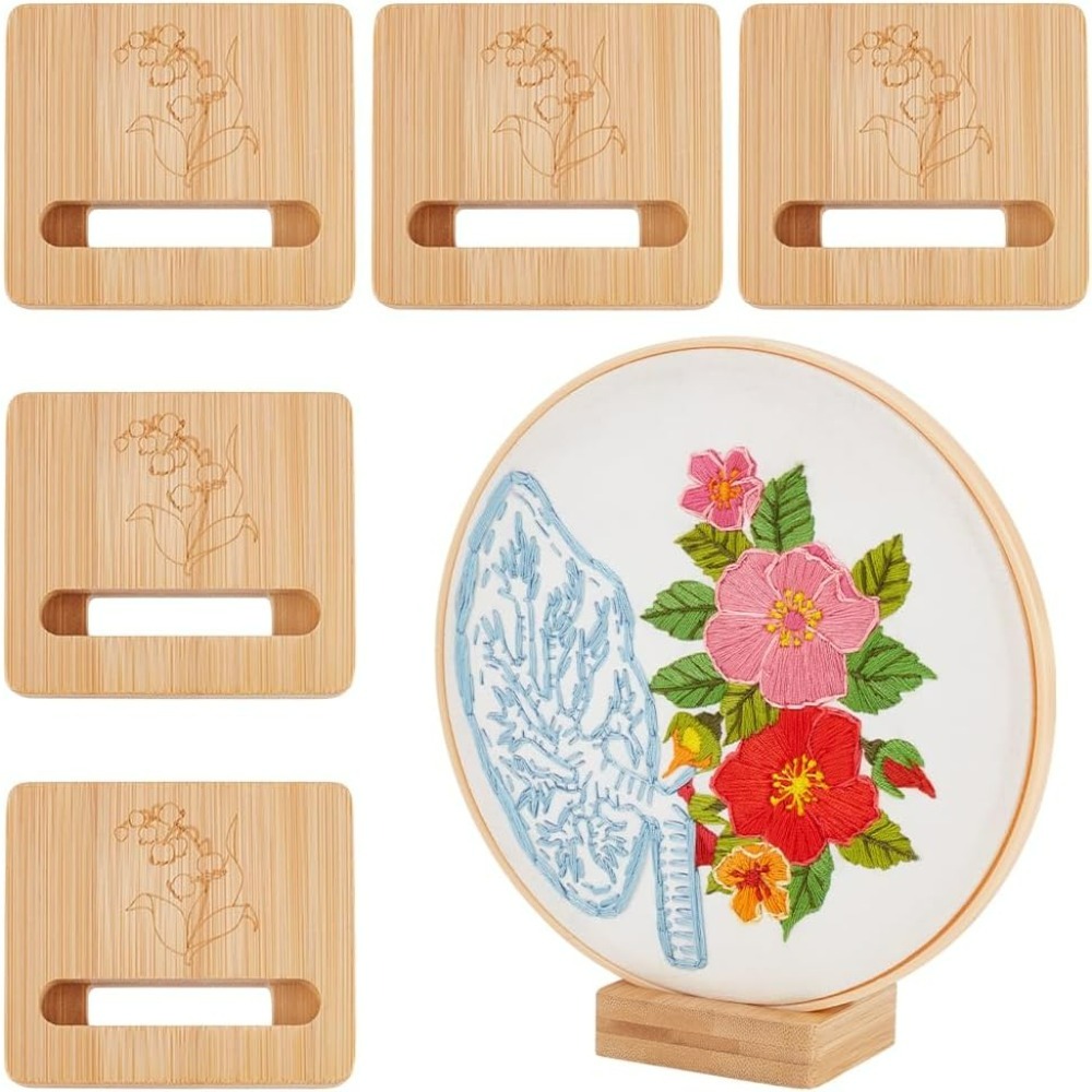 6Pcs Embroidery Hoop Rectangle – обзор и цена Embroidery Flower Pattern