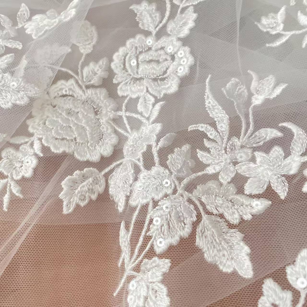 French Embroidered Lace Fabric – обзор и цена Embroidery Flower Pattern