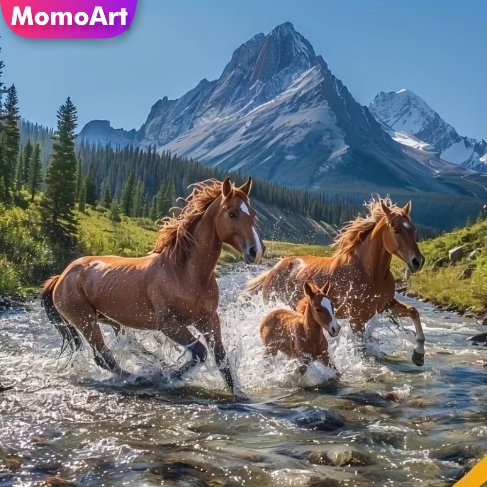 Momoart 5D DIY Horse Diamond P – обзор и цена Embroidery Horse