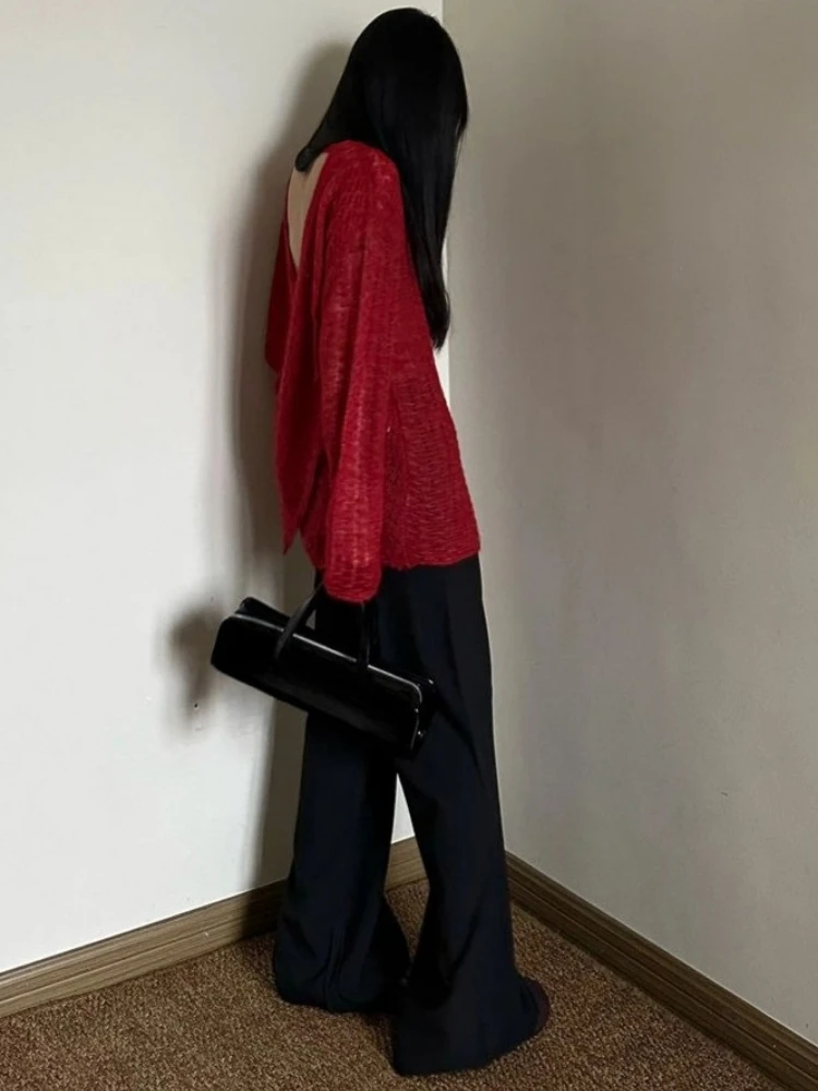 Y2K See-Through Knitted Women' – обзор и цена Embroidery Shirt